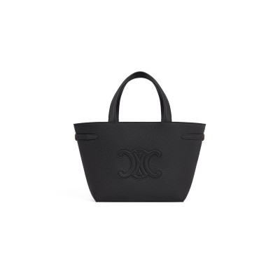 CELINE MINI CABAS ANAIS CUIR TRIOMPHE IN GRAINED CALFSKIN 118613ENY.38NO (21*20*10cm)
